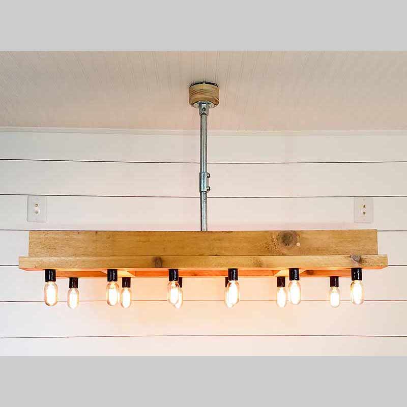 Cedar Chandelier Short Bulb