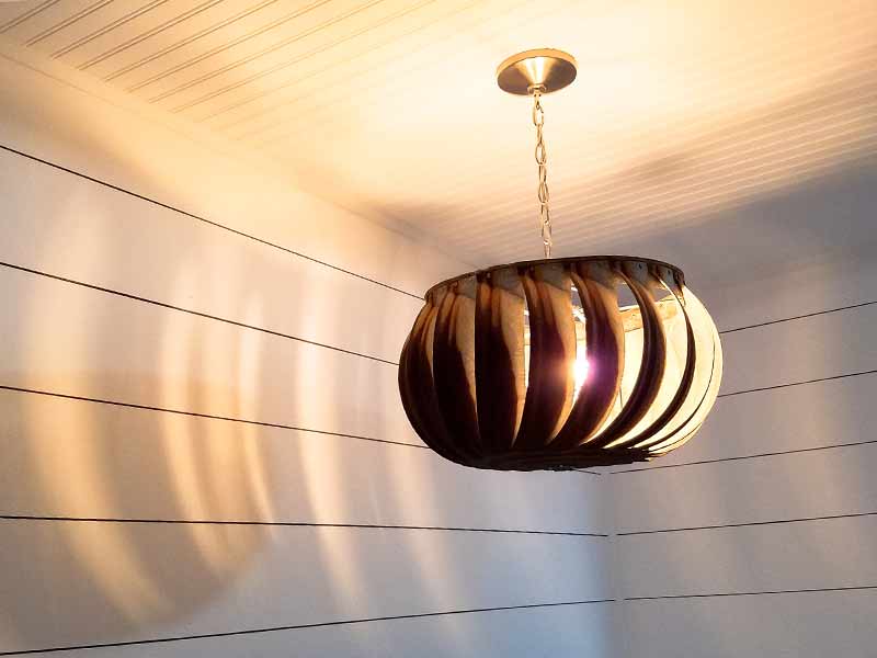 Galvanized Rusty Vent Chandelier