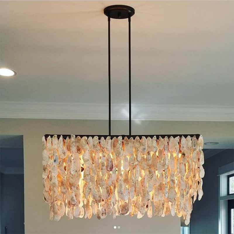 May River Oyster Shell Chandelier