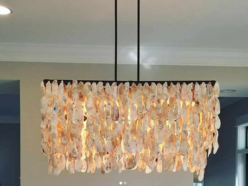 Oyster Shell Chandelier